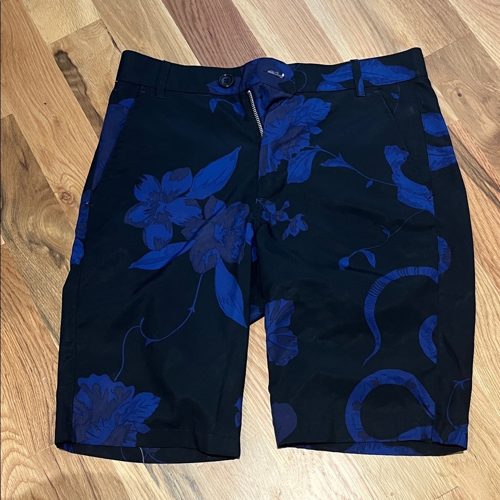 Greyson Black and Blue floral Shorts size 30
